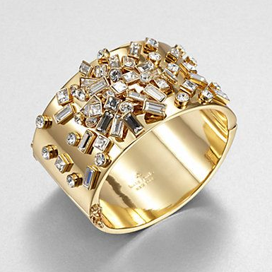 Vintage ring med gyllen innlagt zirkonia